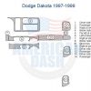Dodge Dakota interior dash trim kit.