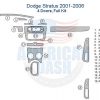 Dodge Stratus 2006-2007 car dash kit - American dash.