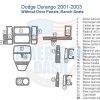 Dodge Durango 2003 interior door safety kit with accessories for car.