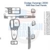 Dodge Dakota 2000 wood dash kit interior parts diagram.