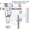 Dodge Durango interior car kit and dash trim kit diagram.