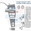 A diagram of the car dash kit for a Dodge Interid.