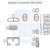 Chrysler Concorde 2006 - 2014 dash trim kit.