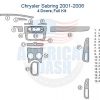 Chrysler Sebring 2006-2007 dash kit - wood dash kit.