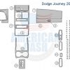 A diagram showing the parts of the car dash for a dodge journey, including an interior car kit.