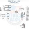 1997 GMC Jimmy car dash kit includes a wiring diagram for the dash.