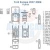 Ford escape 2009 wiring diagram for car accessories and interior dash trim kit.