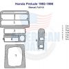 Honda Prelude interior car kit includes a stereo wiring diagram.