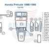 Honda Prelude fuse box diagram for interior dash trim kit.