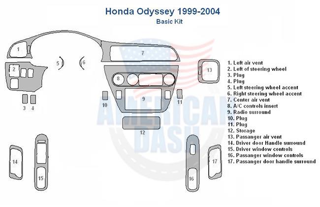 Honda Odyssey interior car kit.