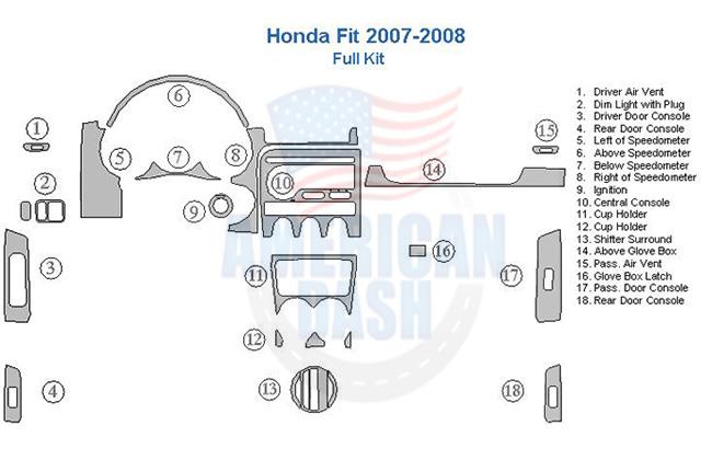 Honda fl 2007-2008 dash wiring diagram with a car dash kit.