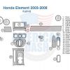 Honda element interior dash trim kit car accessories.