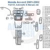 Honda Accord 2006-2012 car dash kit for both automatic and manual transmission models.