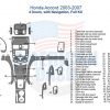 Honda Accord 2006 - 2007 wiring diagram with interior dash trim kit, wood dash kit and accessories for car.
