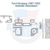 Ford mustang 1967 - 68 automatic transmission dash kit, including interior car accessories for car.