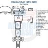Honda civic 1986-1989 interior parts diagram for car accessories and interior car kit.