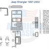 Jeep Wrangler stereo wiring diagram for interior car kit and accessories.
