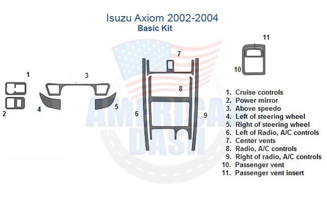Isuzu arion 2002-2004 wood dash kit.