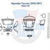 Hyundai tucson 2013 interior car kit.