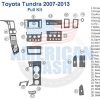 Toyota tundra 2007 - 2013 Wood dash kit.