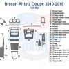 Nissan Altima coupe 2010 - 2015 dash kit for interior car.