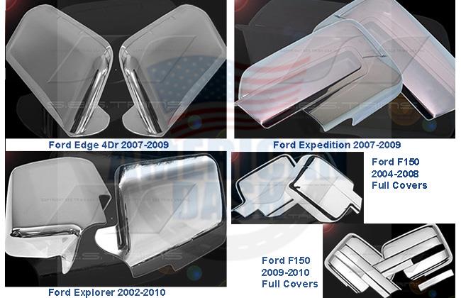 Ford f-150 f-250 f-350 f-450 and Compatible with Ford Mirror Covers dash kit accessories.