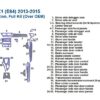 Fits BMW X1 (E84) 2013 2014 2015 Dash Trim Kit, No Navigation, Over OEM with a Wood dash kit.