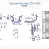 Chevrolet Suburban 2015-2018 parts diagram. Full Dash Trim Kit included for wood dash.