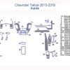 Fits Chevrolet Tahoe 2015 2016 2017 2018 Full Dash Trim Kit - interior parts diagram.