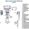 Chevrolet Impala 2014-Up Dash Trim Kit wiring diagram for car dash kit and accessories.