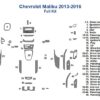 Chevrolet Malibu 2013 2014 2015 2016 Full Dash Trim Kit wiring diagram.