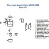 Chevrolet monte carlo 2005 Basic Dash Trim Kit.