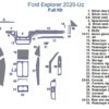 Fits Ford Explorer 2020-Up, Full Dash Trim Kit wiring diagram for interior dash trim kit.