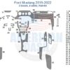 Fits Ford Mustang 2015 2016 2017 2018 2019 2020, Full Dash Trim Kit, 2 Doors, 4 Vents is available for the interior car.
