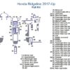 Fits Honda Ridgeline 2017-Up, full dash trim kit wiring diagram.