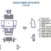 Fits Infiniti QX80 2014 2015 2016 2017 2018 2019 Full Dash Trim Kit fuel kit diagram.
