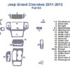 Jeep Grand Cherokee 2011-2013 Full Dash Trim Kit.