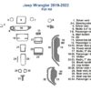 Fits Jeep Wrangler 2019 2020 2021 2022 Full Dash Trim Kit wiring diagram.