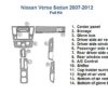 Nissan offers the Fits Nissan Versa Sedan 2007 2008 2009 2010 2011 2012 Dash Trim Kit to enhance the look of your car.