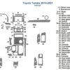 Toyota Tacoma Fits Toyota Tundra 2014 2015 2016 2017 2018 2019 2020 2021 Full Dash Trim Kit stereo wiring diagram with car dash kit.