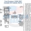 Ford explorer 2007 automatic ac control wiring diagram with interior dash trim kit.