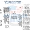 Ford explorer 2006 2007 ac control Interior car kit wiring diagram.