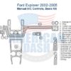 Ford explorer 2002-2005 manual ac control dash trim kit.