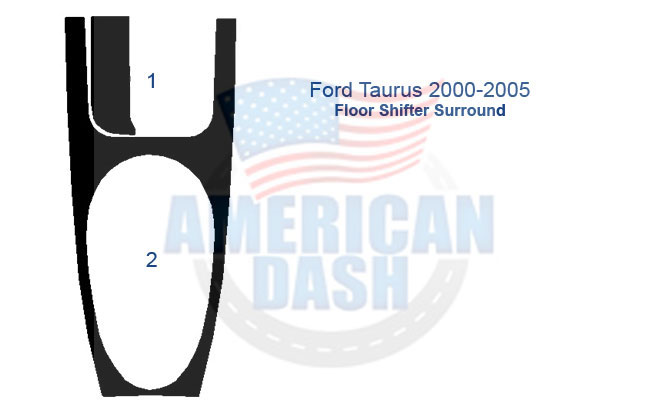 Fits Ford Taurus 2000-2005 Full Dash Trim Kit, Manual Climate Control, with CD Player.