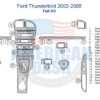 Fits Ford Thunderbird 2002-2005, Full Kit wood dash kit.