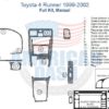 Toyota 4Runner wiring diagram with interior dash trim kit accessories.