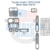 Toyota aviator 2004 wood dash kit and accessories for car.