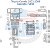 Fits Toyota Corolla 2003 2004 2005 2006 2007 2008 wiring diagram with a wood dash kit.