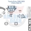 Fits Toyota Echo 2000-2005, 2 Doors, Basic Kit car dash kit.