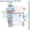 Fits Toyota Land Cruiser 2003 2004 2005 2006 2007 fuse box diagram.